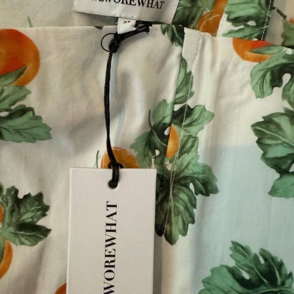 WeWoreWhat Straight Neck Corset Crop Top Orange Women's Size XL. NWT - Picture 9 of 11